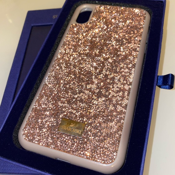 Rose Gold Swarovski iPhone XS Max Phone Case - Picture 3 of 4
